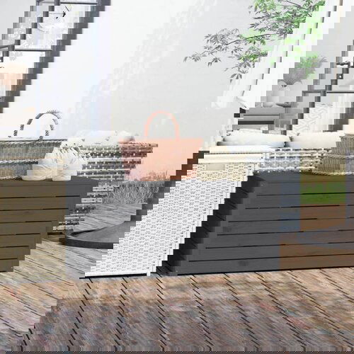 VidaXL Vrtna kutija siva 101 x 50 5 x 46 5 cm od masivne borovine Slike