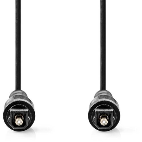 Nedis CAGL25000BK50 Opticki kabl TosLink muski - TosLink muski, 5m, Okrugli, PVC, Crni Slike