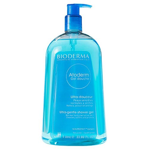 Bioderma Atoderm Ultra-Gentle nežen gel za prhanje za normalno do suho občutljivo kožo 1000 ml za ženske Slike