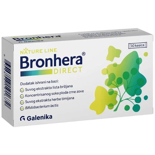 Galenika Bronhera Direct 200, 10 kesica Slike