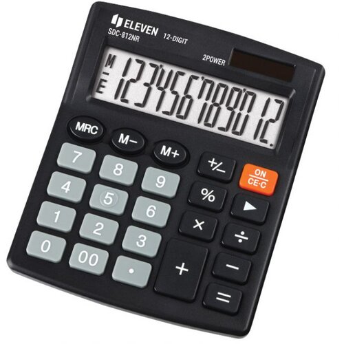  KALKULATOR KOMERCIJALNI 12MJESTA ELEVEN SDC-812NR CRNI Cene