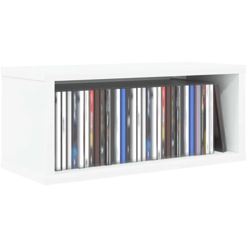  Stalak za CD-ove Bijela 40 x 17 x 17 cm Konstruirano drvo - Bijela 1 Cijene