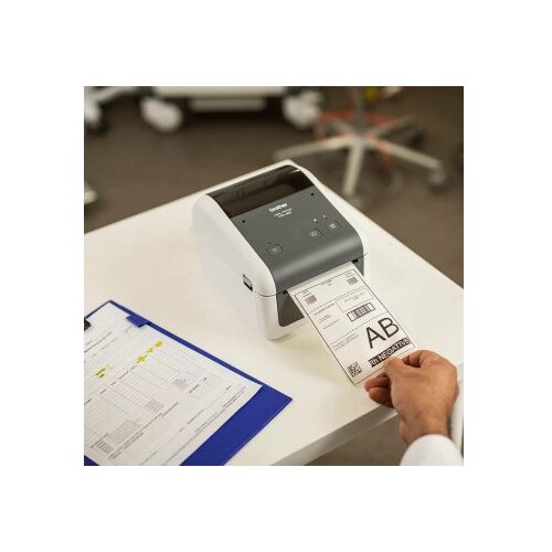 Brother TD-4410D, 4 Desktop Thermal Label, Tag and Receipt Printer, Direct Thermal, 203dpi, 8ips speed, USB/Serial POS &amp;scaron;tampač Slike
