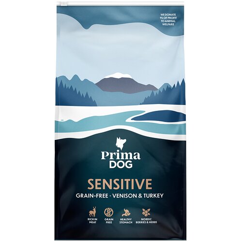  PrimaDog Adult Sensitive divljač i puretina bez žitarica - 2 x 10 kg Cene