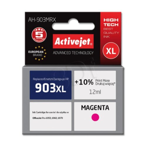 Activejet magenta črnilo AH-903MRX hp 903 xl T6M07AE Slike