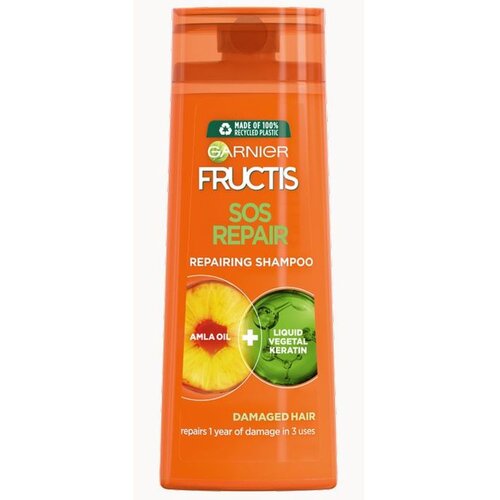 Garnier Fructis SOS Damage Eraser &amp;Scaron;ampon za unutra&amp;scaron;nju obnovu o&amp;scaron;tećene kose 400ml Slike