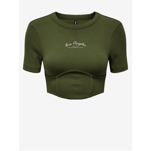 Only Khaki Womens Crop Top Lola - Women Slike