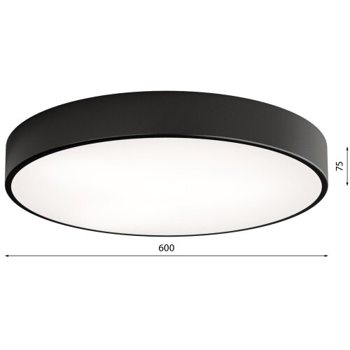  plafonska lampa cleo 5xE27/24W/230V prečnika 60 cm crna Slike