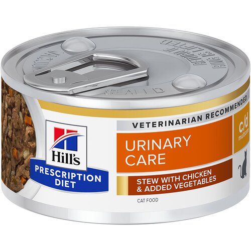  20 + 4 gratis! Mačja hrana Hill&rsquo;s Prescription Diet 24 x 82g - Diet c/d Urinary Care s pi&scaron;čancem & zelenjavo Cijene