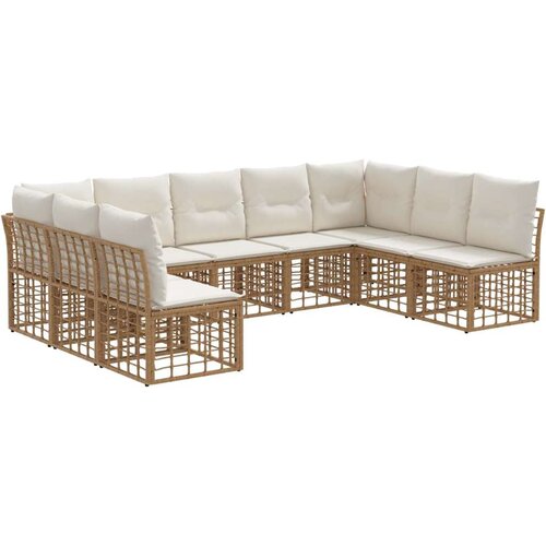  Set vanjskih sofa Prirodna Poliester - Prirodna bez stola Cene