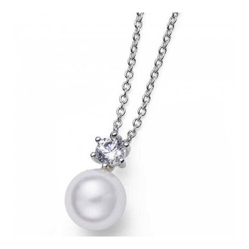  Ženski oliver weber focus pearl lanČiĆ sa swarovski belom perlom i kristalom ( 12180r ) Slike