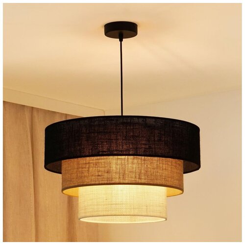  Brilagi - Visilica na sajli ASPEN LUNETA 1xE27/15W/230V Ø 45 cm crna/bež/krem Cene