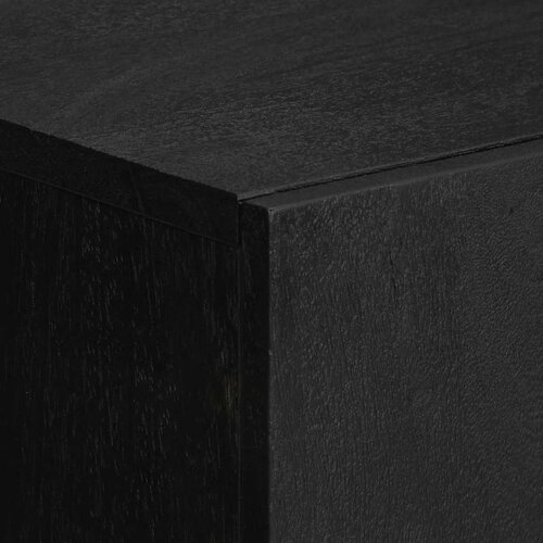  Visoka komoda crna 60 x 33 x 100 cm konstruirano drvo Slike
