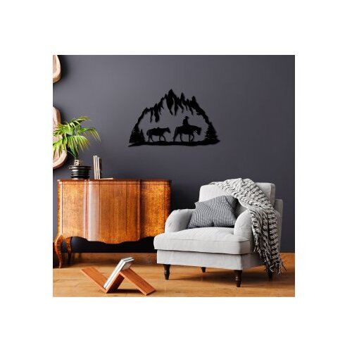 Wallity Zidna dekoracija Cowboy-313, 44x70cm, Crna Slike