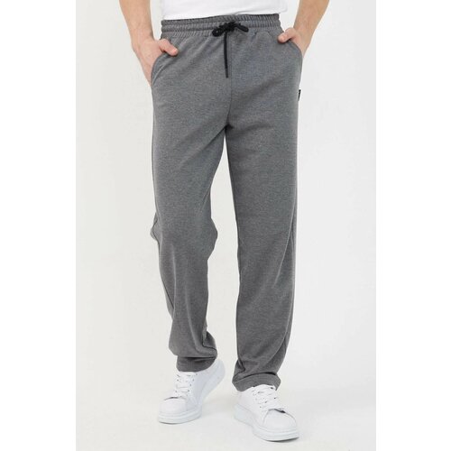 Dewberry 82904 Straight Leg Relaxed Cut Mens Sweatpant-ANTHRACITE Slike