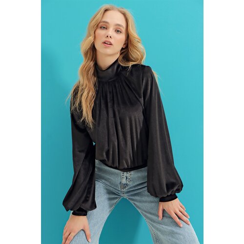 Trend Ala&amp;ccedil;atı Stili Blouse - Black - Regular fit Slike