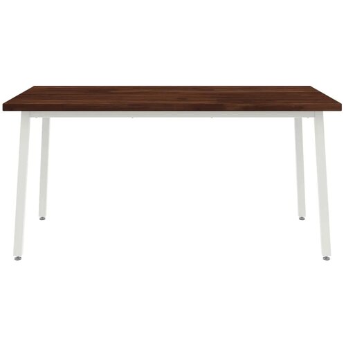  Kvadratni blagovaonski stol 160 x 70 x 75 cm Tamno smeđa - tamno smeđe i bijele boje 160 x 70 x 75 cm Četvrtasto Slike