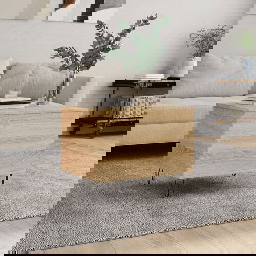 vidaXL Klubska mizica sonoma hrast 60x44,5x45 cm inženirski les Cene