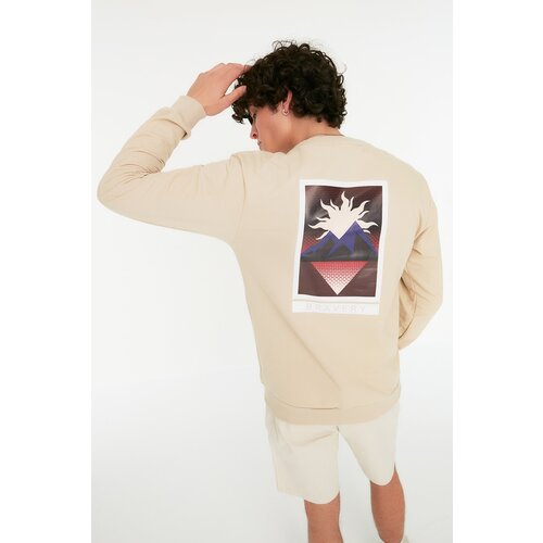 Trendyol Sweatshirt - Beige - Regular fit Slike