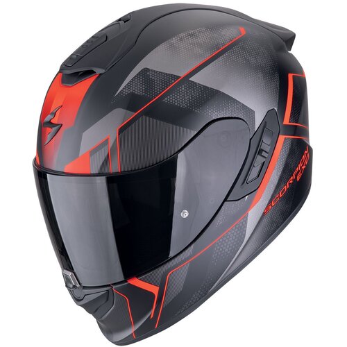 Scorpion kaciga Exo-1400 evo ii air intensio matt black-red Slike