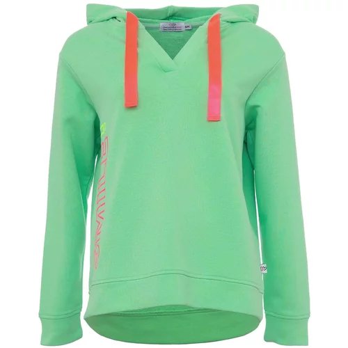 Zwillingsherz Sweater majica 'Smile' limun / neonsko zelena / neonsko roza