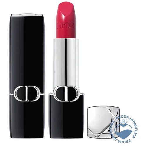 Christian Dior Rouge Dior Lipstick (N&amp;deg;766 Rose Harpers Satin Finish - A Magenta Pink) 3.5g Slike