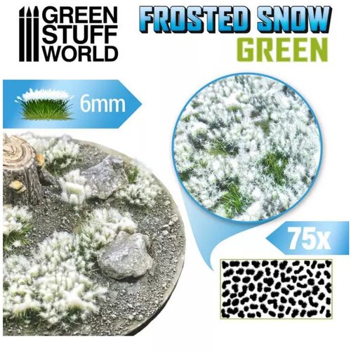 Green Stuff World frosted tuft snow green - 6mm Slike