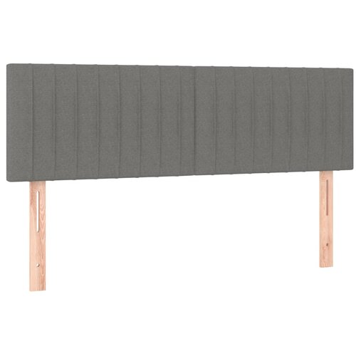  Okvir kreveta s oprugama i madrac svjetlosivi 140x200cm tkanina Slike