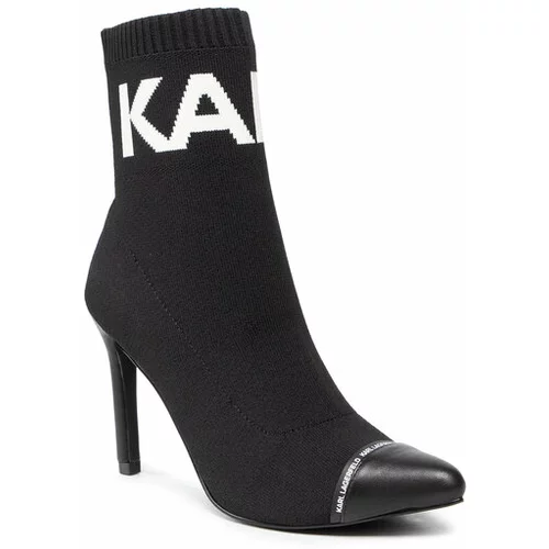 Karl Lagerfeld Škornji KL31361A Črna