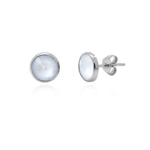 Victoria Cruz basic powder blue mindjuše sa swarovski plavim kristalom ( a2791-85ht ) Slike