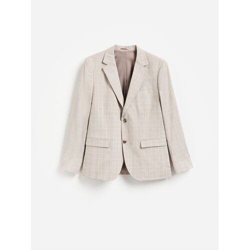 Reserved Karirani slim fit sako - boja kave Cijene