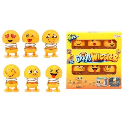 ToiToys Mini igračke Funny Smiley, 6 komada, Žute Slike