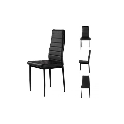 ModernHome Trpezarijske stolice set 4 kom Tami - full black Cene