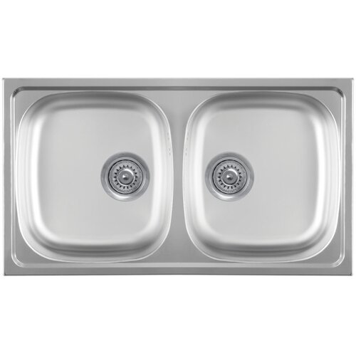 Metalac SUDOPER INOX STANDARDNI DVODJELNI SJ. FI 90 SA SIFONOM 770X435 LUNA FLEX 2D Slike