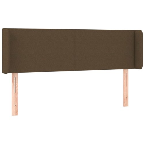 Maison Chic Vzglavna omarica - Nočna omarica - Posteljna omarica z ušesi temno rjavo 147x16x78/88 cm blago, (21708632) Cene