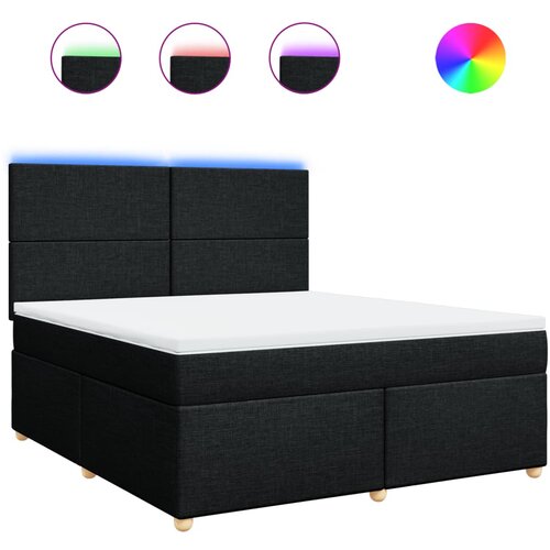 Maison Chic Box spring postelja - Vzmetna postelja z vzmetnico črna 180x200 cm blago SL23543, (21879913) Cene