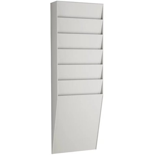 Paperflow Urejevalna tabla, 1 x 6 predelkov, VxŠxG 712 x 236 x 79 mm, svetlo siva Cene
