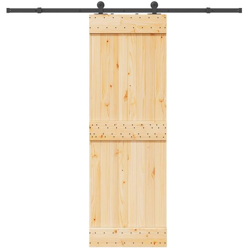 vidaXL Klizna vrata s priborom za montažu 70 x 210 cm masivna borovina Cijene