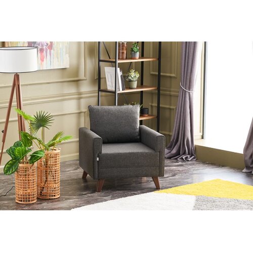  Fotelja Bella Armchair Anthracite Cene