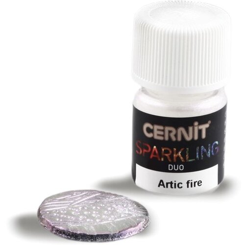 Cernit pjenušavi liskun u prahu za polimernu masu | 2 g duo artic fire Cene