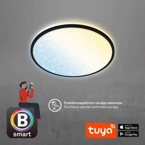 BRILO LED prigu&amp;scaron;iva stropna svetiljka STARRY SKY LED/24W/230V Wi-Fi Tuya+ daljinski upravljač Slike