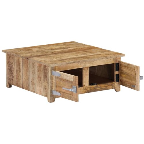  Stolić za kavu 70 x 70 x 30 cm od masivnog drva manga Slike