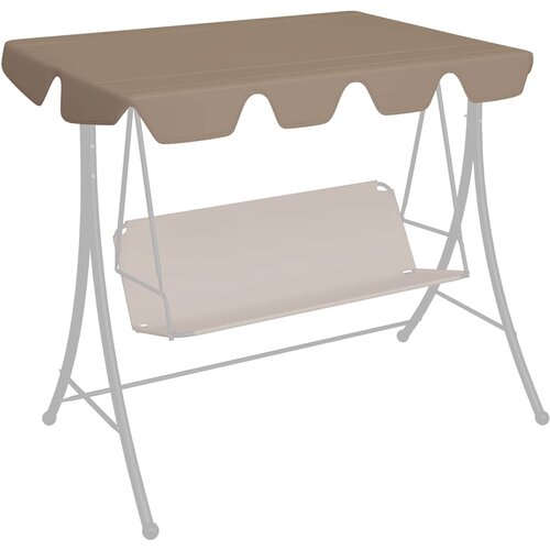  Zamjenski krov za vrtnu ljuljačku smeđesivi 150/130 x 105/70 cm Cijene