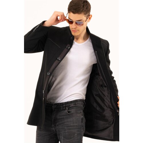 Dewberry PLT8369 COAT-PLAIN BLACK Slike
