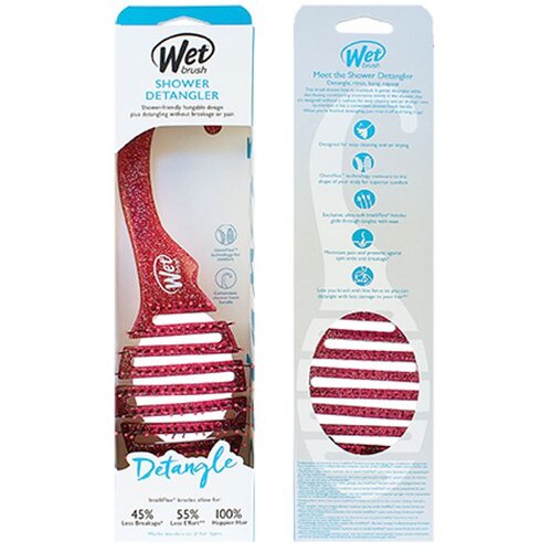 Wet Brush Shower Glitter Dtangler Pink četka za kosu za tu&scaron;iranje Pink 1 kom Cijene