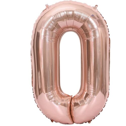 INF Balon s &scaron;tevilkami 102 cm, &scaron;tevilka 0 - Pink, (21286717) Cene