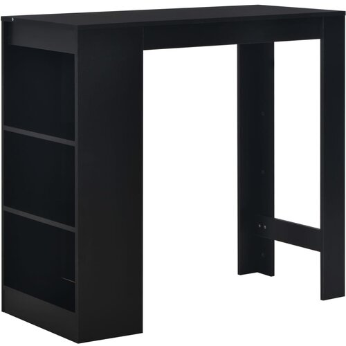  Barski stol s policom crni 110 x 50 x 103 cm Cijene