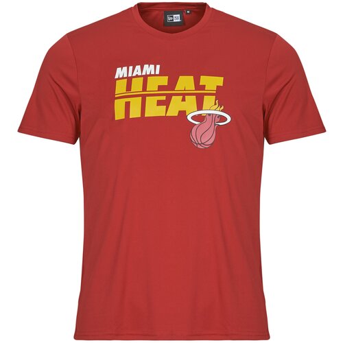 New Era Majice s kratkimi rokavi NBA ESSENTIALS TEE MIAMI HEAT Rdeča Slike