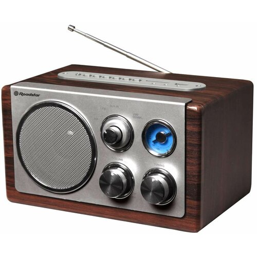 Roadstar rshra1345nuswd - retro radio sa drvenim kućištem Slike