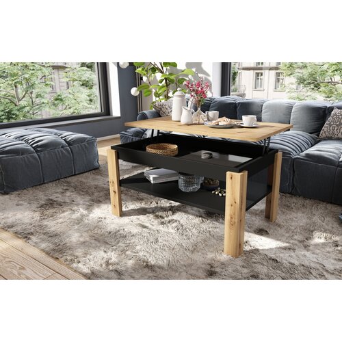 Mazzoni klub sto asti p hrast artisan crni Cene